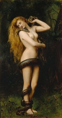 Lilith auf einem alten Relief