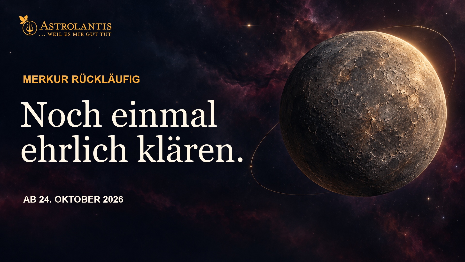 Merkur rückläufig ab 24. Oktober 2026 – Gespräche neu klären