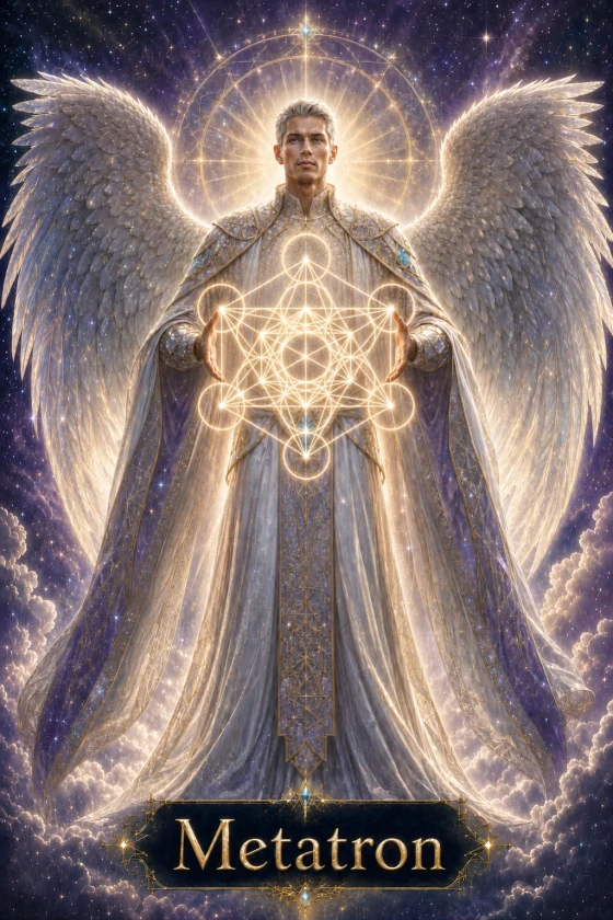 Engelkarte Metatron aus dem Astrolantis-Deck