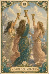 Tarotkarte Drei der Kelche