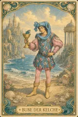 Tarotkarte Bube der Kelche