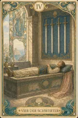 Tarotkarte Vier der Schwerter