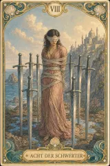 Tarotkarte Acht der Schwerter