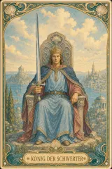 Tarotkarte König der Schwerter