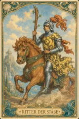 Tarotkarte Ritter der Stäbe