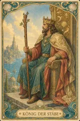 Tarotkarte König der Stäbe