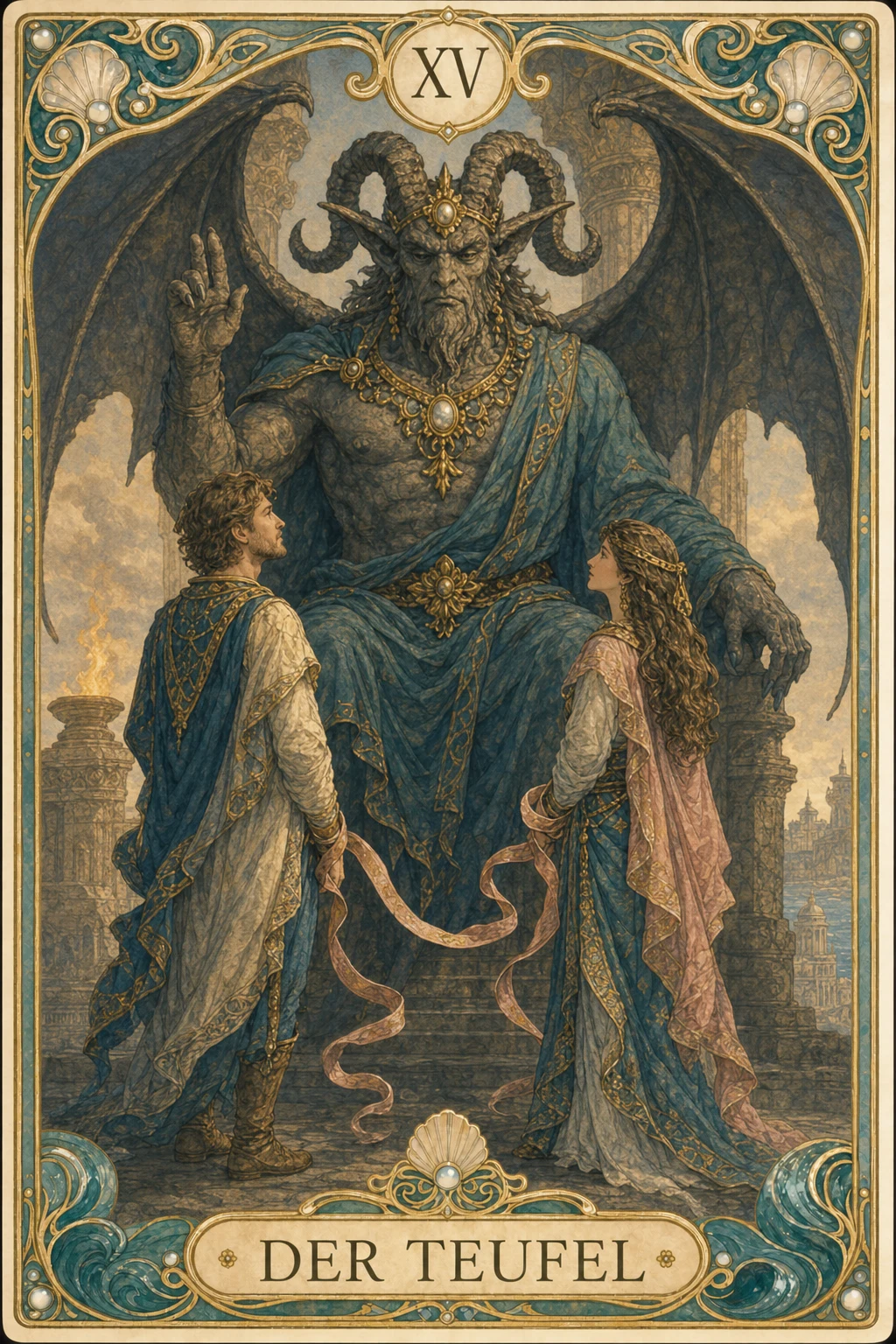 Astrolantis-Tarotkarte Der Teufel