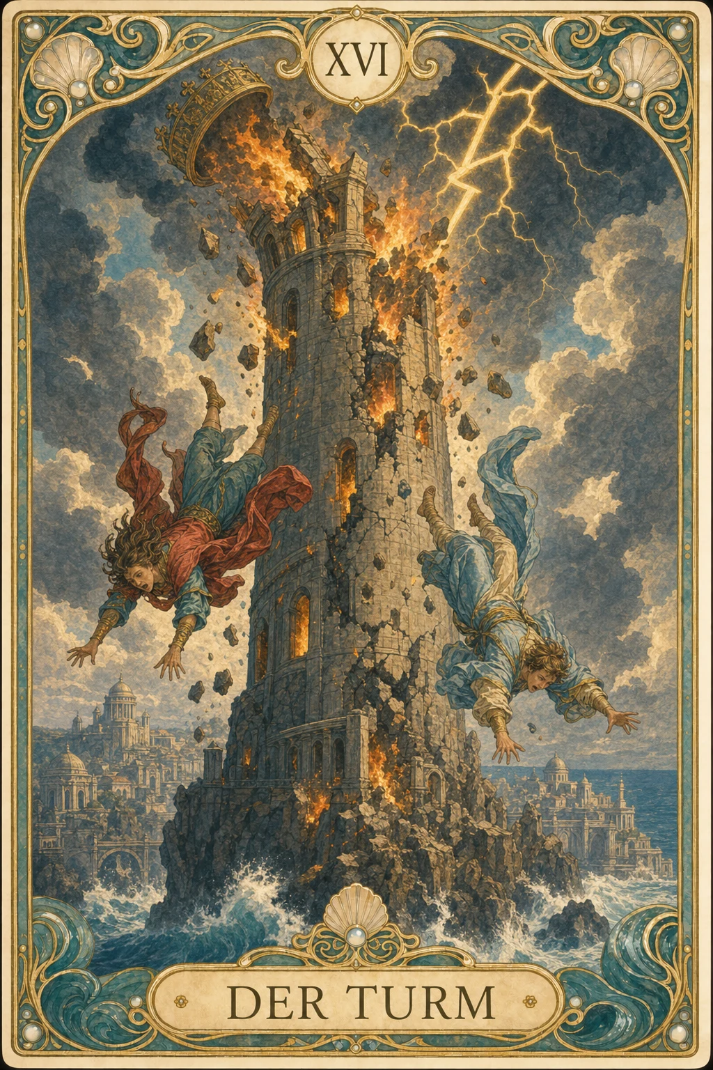Astrolantis-Tarotkarte Der Turm