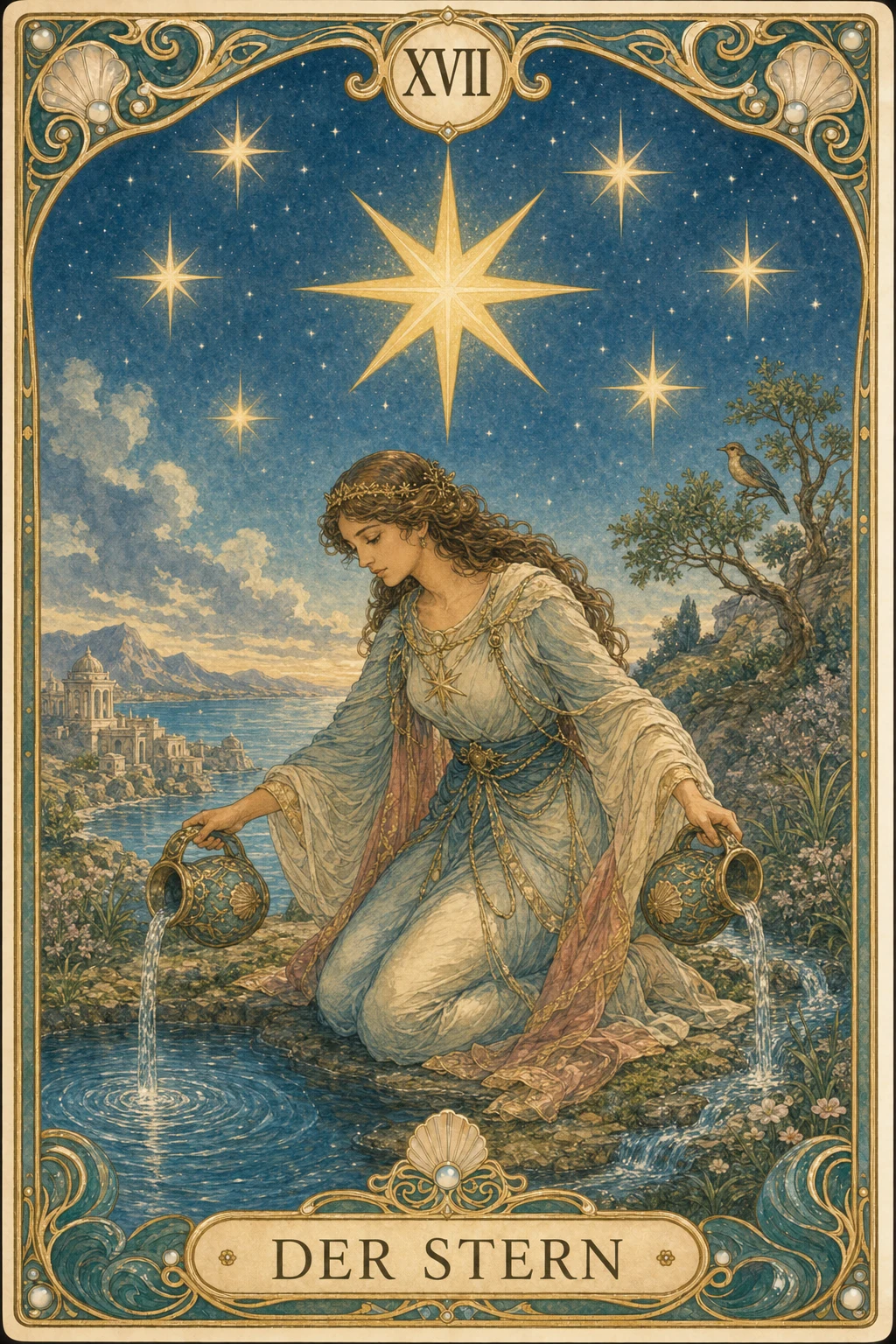 Astrolantis-Tarotkarte Der Stern
