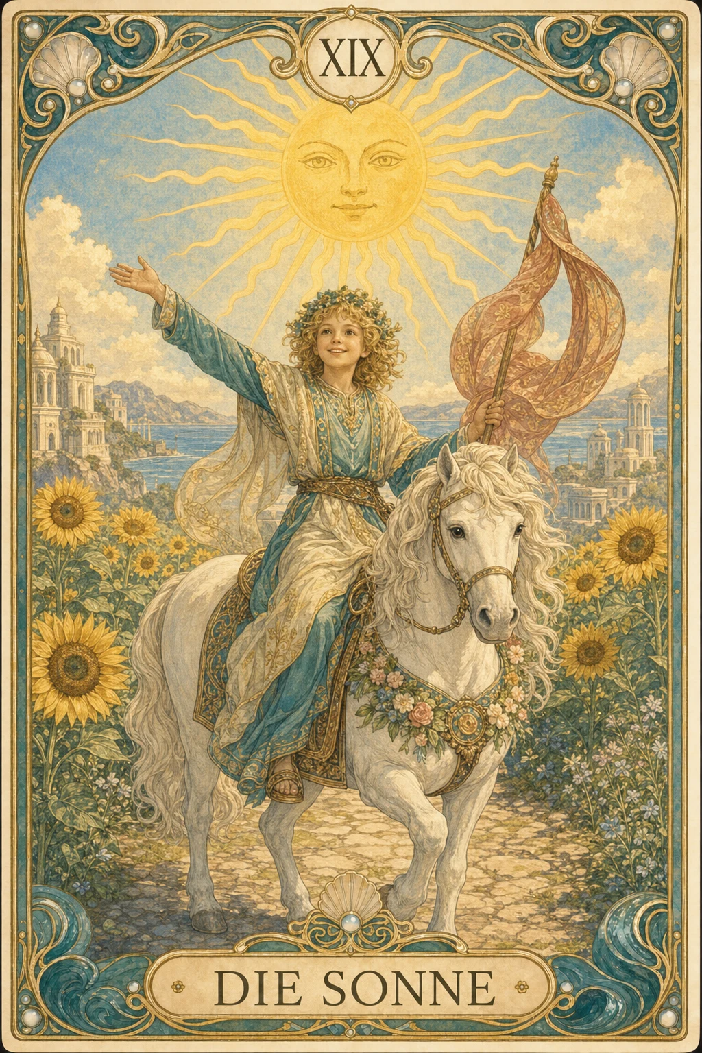 Astrolantis-Tarotkarte Die Sonne