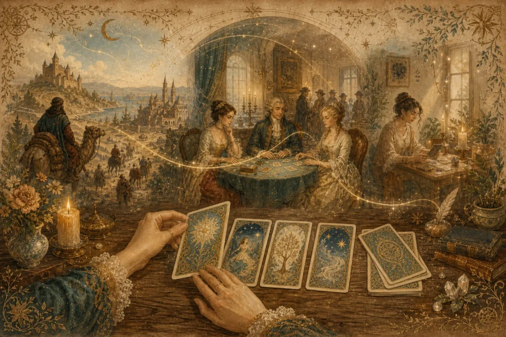 Mystische Zeitreise durch die Geschichte des Kartenlegens